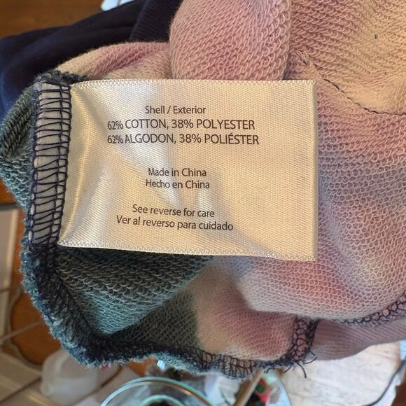 Wildfox Hadley Tie Dye Hoodie Navy Pink Sz S NWT MSRP $126 WLT4868S - Picture 6 of 9